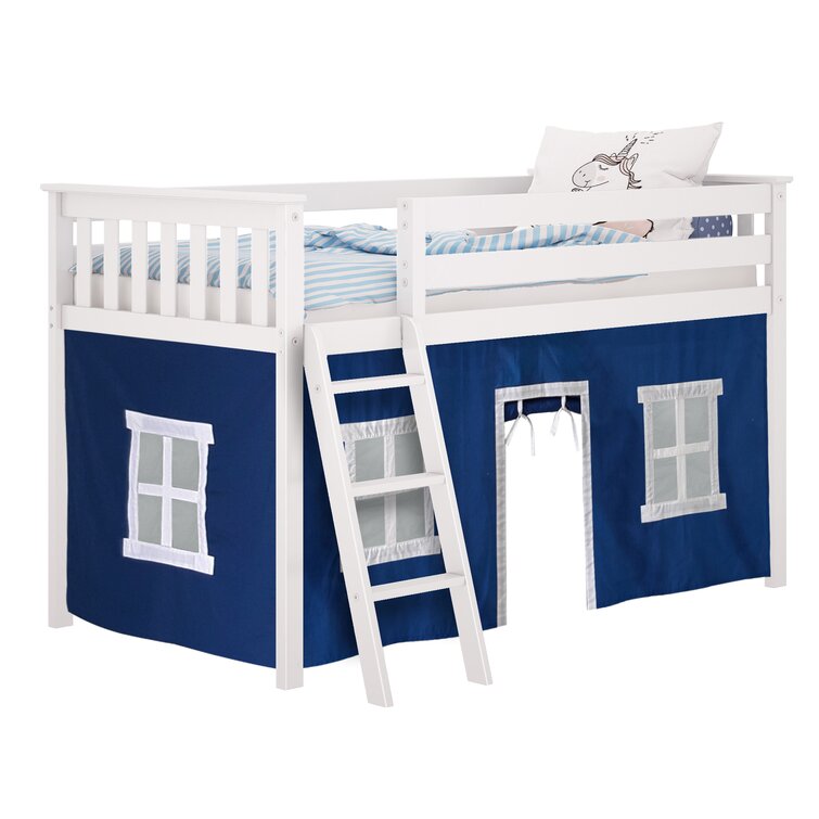 Ethridge twin low loft outlet bed